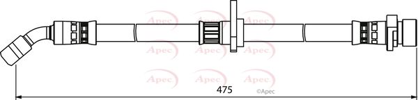 Apec HOS3982 Brake Hose - 1