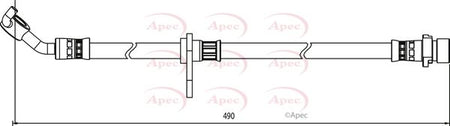 Apec HOS3983 Brake Hose - 1