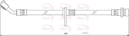 Apec HOS3984 Brake Hose - 1