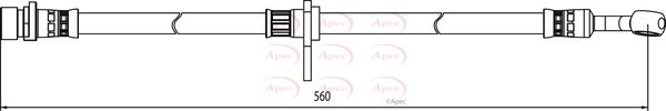 Apec HOS3991 Brake Hose - 1