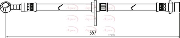 Apec HOS3992 Brake Hose - 1