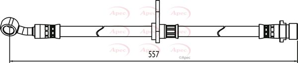 Apec HOS3993 Brake Hose - 1