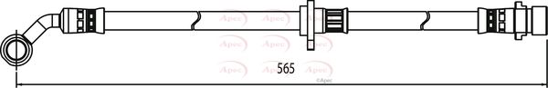 Apec HOS3994 Brake Hose - 1