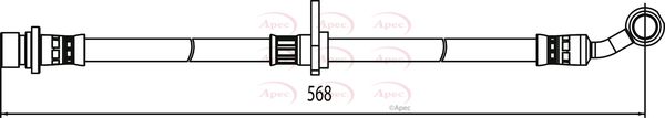 Apec HOS3995 Brake Hose - 1
