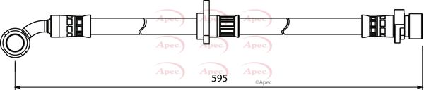 Apec HOS3996 Brake Hose - 1