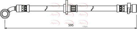 Apec HOS3996 Brake Hose - 1