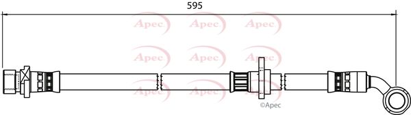 Apec HOS3997 Brake Hose - 1