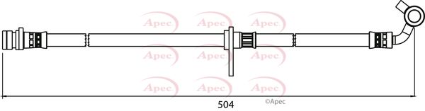 Apec HOS3998 Brake Hose - 1