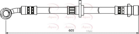 Apec HOS4000 Brake Hose - 1