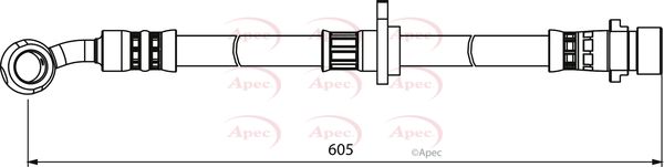 Apec HOS4000 Brake Hose - 1