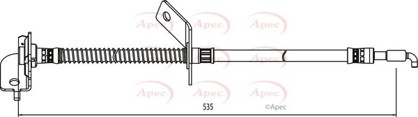 Apec HOS4006 Brake Hose - 1