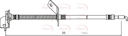 Apec HOS4006 Brake Hose - 1