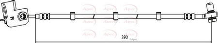 Apec HOS4012 Brake Hose - 1