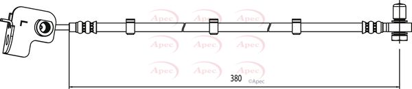 Apec HOS4014 Brake Hose - 1