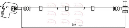 Apec HOS4014 Brake Hose - 1