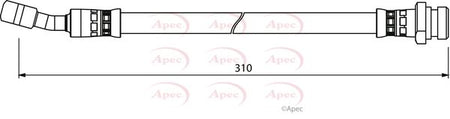 Apec HOS4016 Brake Hose - 1
