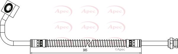 Apec HOS4020 Brake Hose - 1