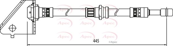 Apec HOS4021 Brake Hose - 1