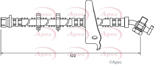 Apec HOS4026 Brake Hose - 1