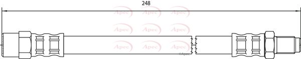 Apec HOS4040 Brake Hose - 1