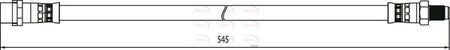 Apec HOS4041 Brake Hose - 1