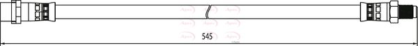 Apec HOS4041 Brake Hose - 1