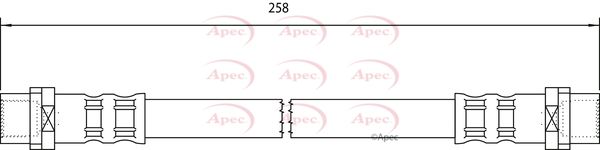 Apec HOS4042 Brake Hose - 1