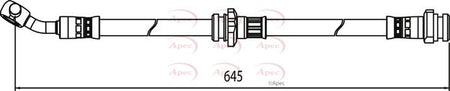 Apec HOS4049 Brake Hose - 1