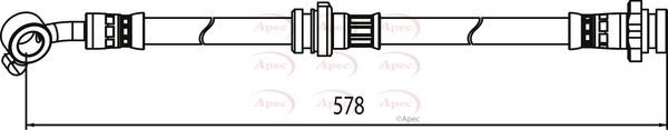 Apec HOS4050 Brake Hose - 1