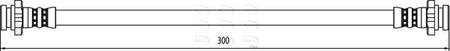 Apec HOS4052 Brake Hose - 1