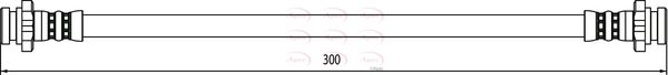 Apec HOS4052 Brake Hose - 1