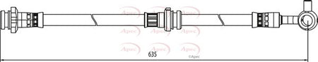 Apec HOS4057 Brake Hose - 1
