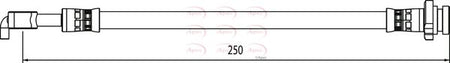 Apec HOS4058 Brake Hose - 1