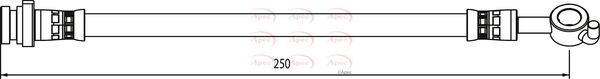 Apec HOS4059 Brake Hose - 1
