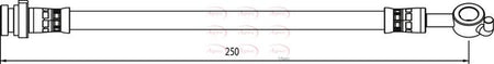 Apec HOS4059 Brake Hose - 1