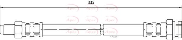 Apec HOS4060 Brake Hose - 1