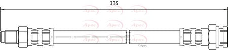 Apec HOS4060 Brake Hose - 1