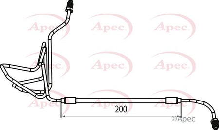 Apec HOS4064 Brake Hose - 1