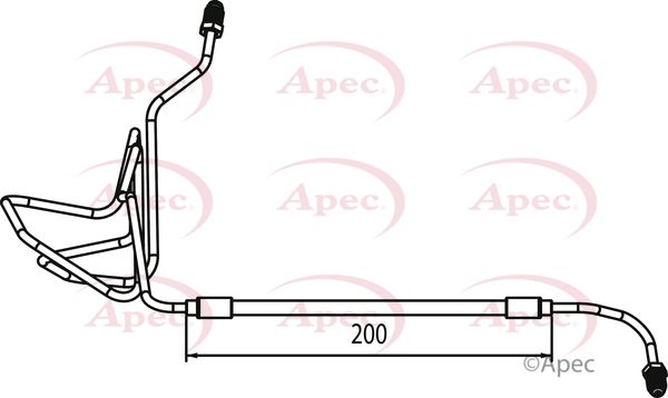 Apec HOS4064 Brake Hose - 1