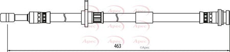 Apec HOS4067 Brake Hose - 1