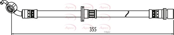 Apec HOS4075 Brake Hose - 1