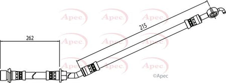 Apec HOS4077 Brake Hose - 1