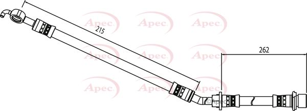 Apec HOS4079 Brake Hose - 1