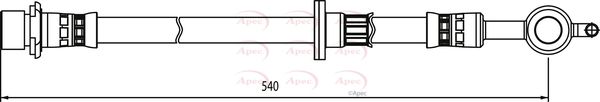 Apec HOS4081 Brake Hose - 1
