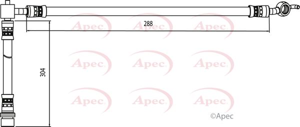 Apec HOS4084 Brake Hose - 1