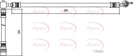 Apec HOS4084 Brake Hose - 1