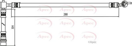 Apec HOS4085 Brake Hose - 1