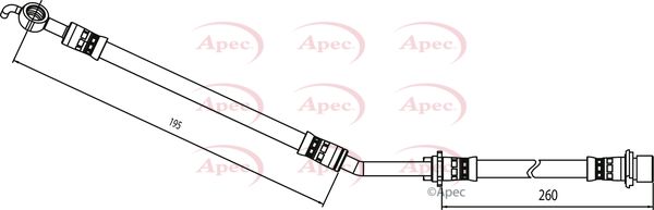 Apec HOS4088 Brake Hose - 1