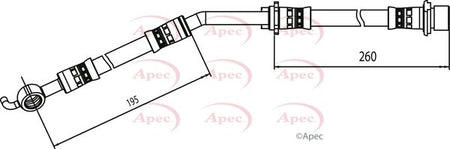 Apec HOS4089 Brake Hose - 1