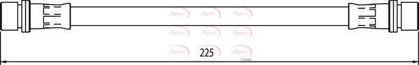 Apec HOS4090 Brake Hose - 1
